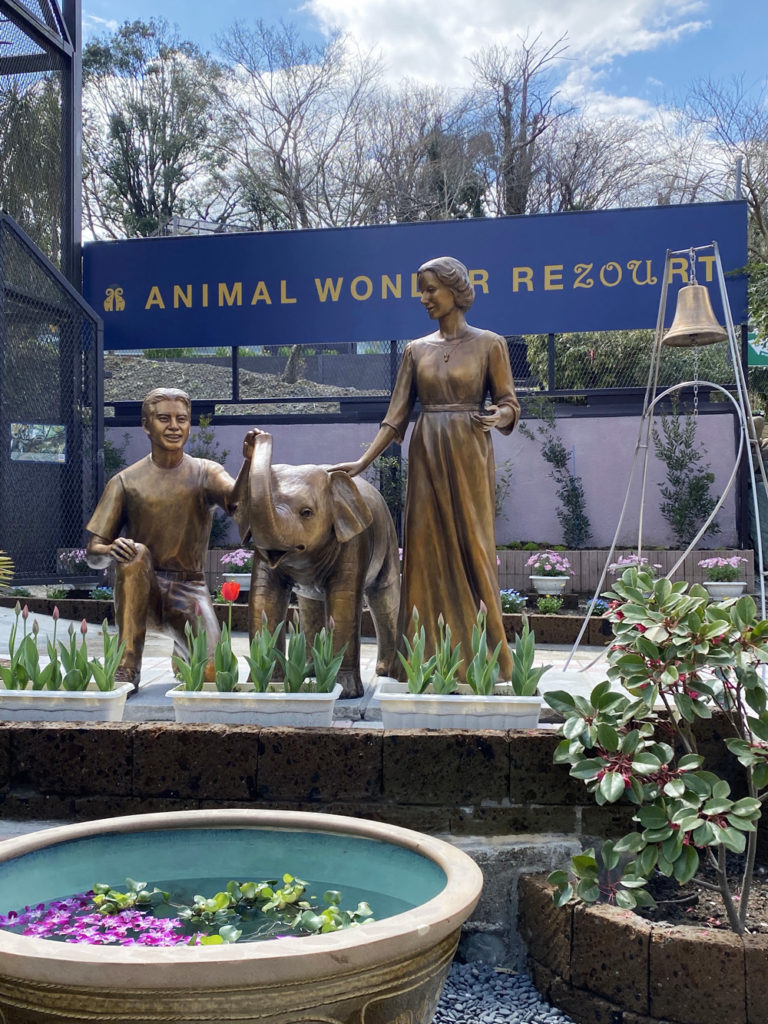 銅像制作／市原動物園・象の国／坂本小百合園長、哲夢さん、子象の銅像建立【千葉県市原市】