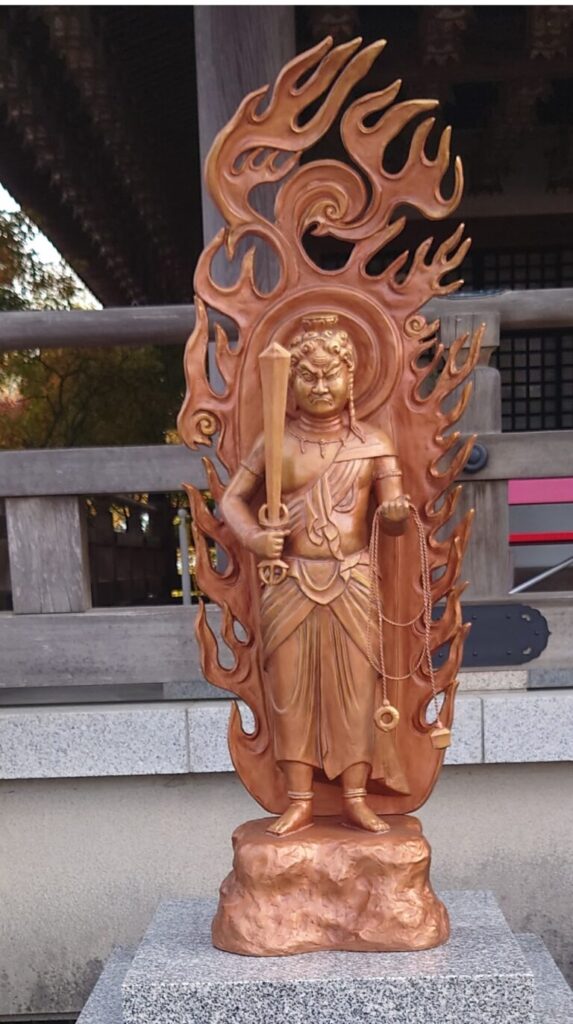 仏像【銅像】／俱利伽羅不動明王像８ｍ犬鳴山七宝瀧寺建立【泉佐野市】