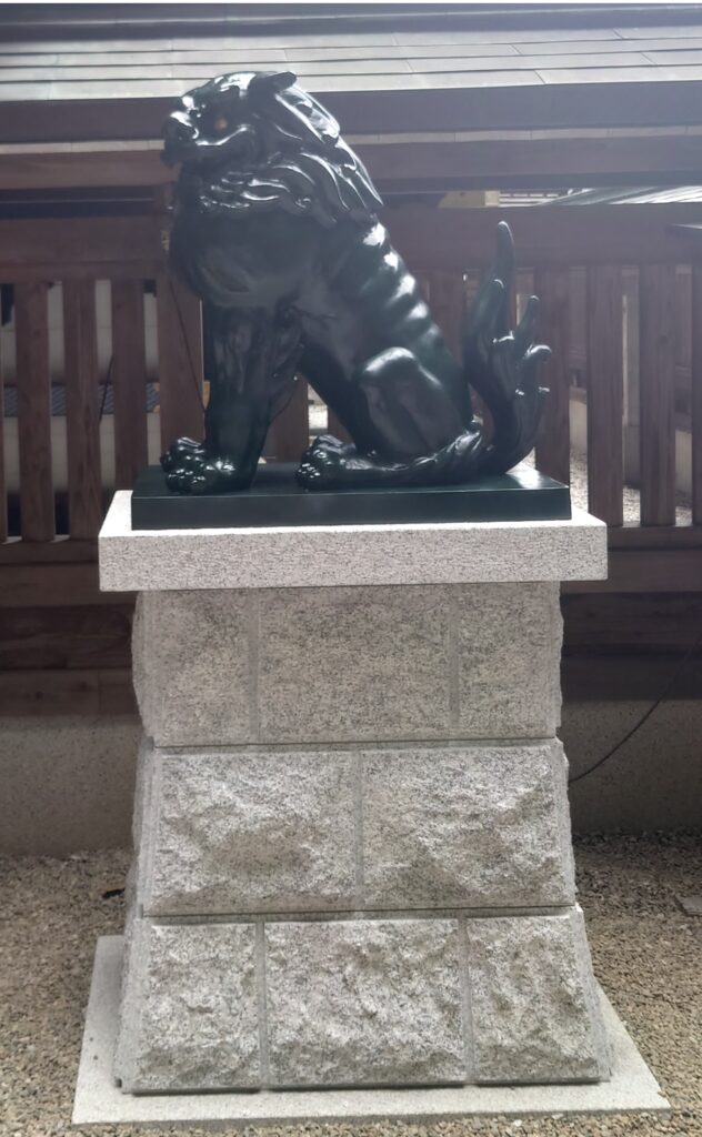 銅像／3尺狛犬銅像を建立【群馬県高崎市】【山名八幡宮】 - 富山県